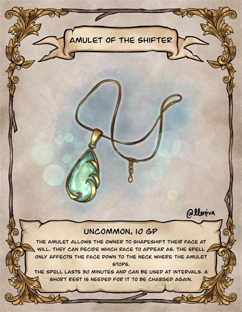 Dnd amulet of heslth